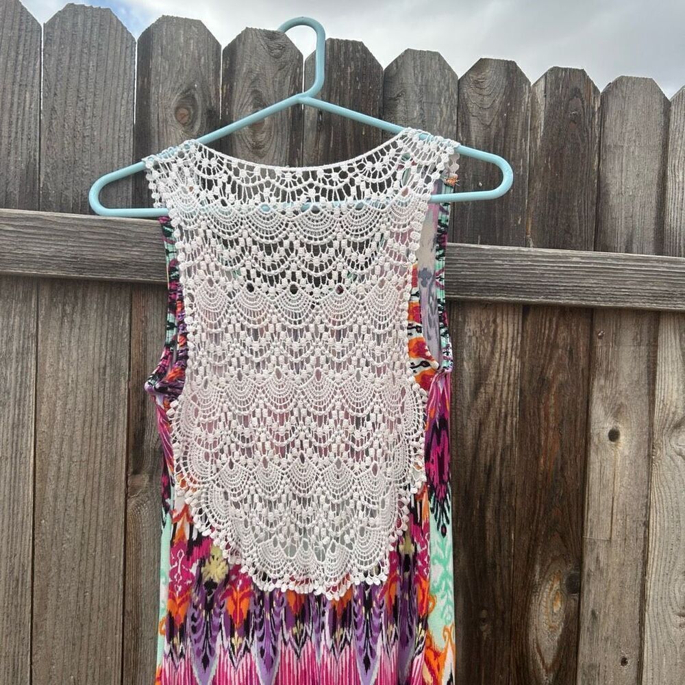 Rue21 dress sleeveless lace striped size large - Picture 7 of 10